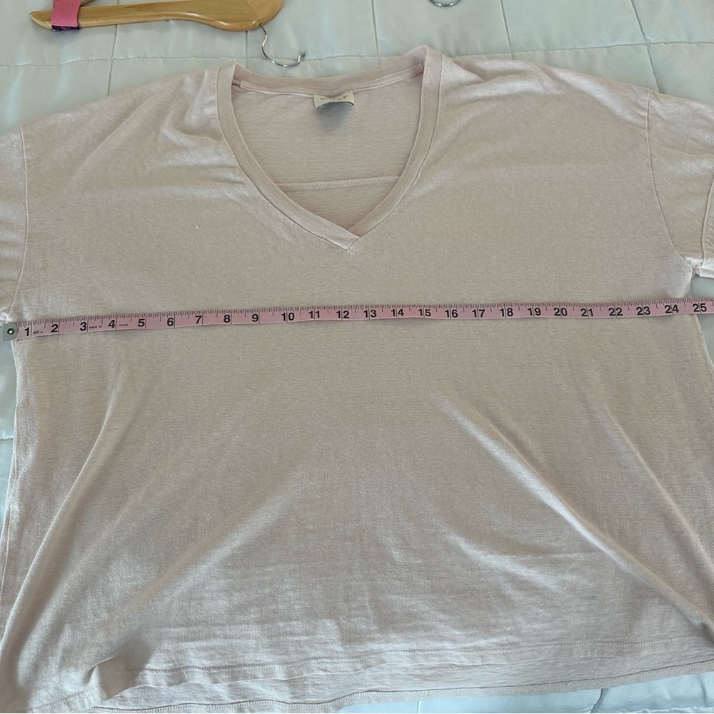 Wrap London Soft Pink V-Neck Tee Organic Cotton 💕 - Picture 7 of 7